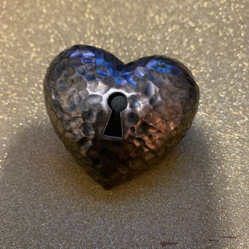 Sterling Silver Heart ❤️ Belt Buckle